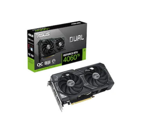 ASUS DUAL 지포스 RTX 4060 Ti O8G OC D6 8GB