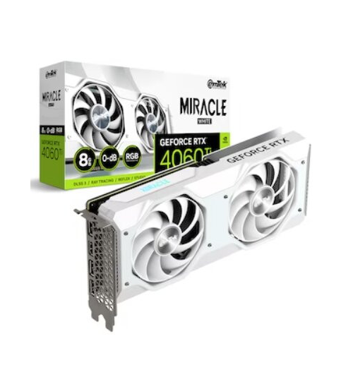 이엠텍 지포스 RTX 4060 Ti MIRACLE WHITE D6 8GB