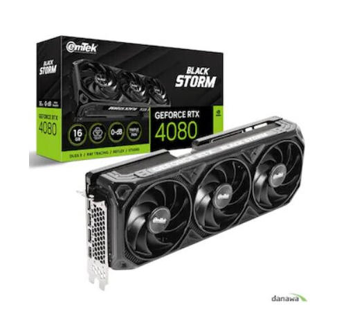 이엠텍 지포스 RTX 4080 BLACK STORM D6X 16GB